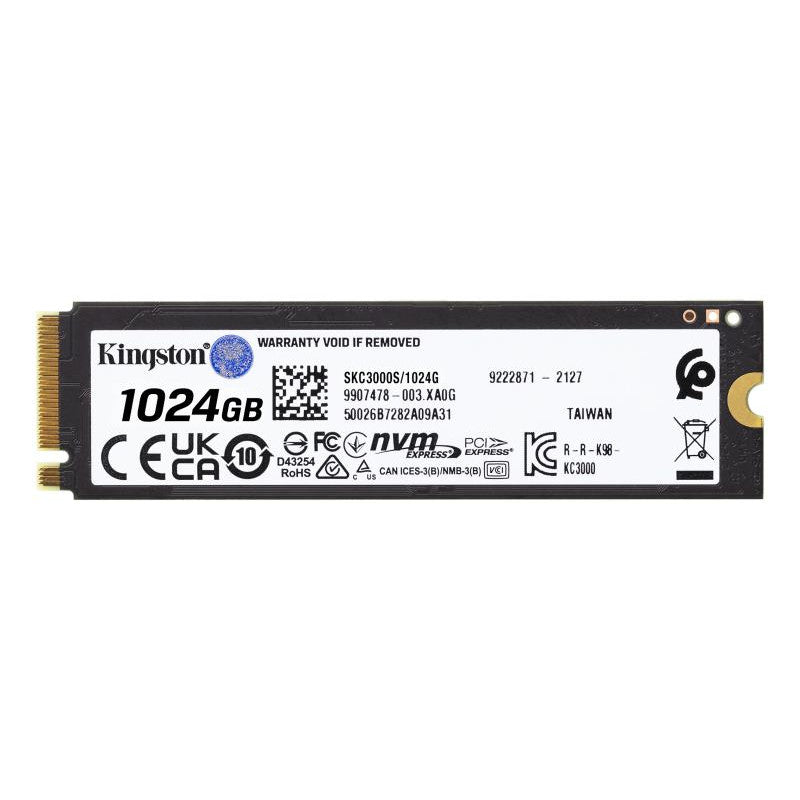 KINGSTON SSD KC3000 1T PCIe 4.0 NVMe M.2 *SKC3000S/1024G - vue 2