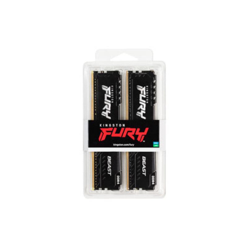 KINGSTON 16G (2x8G) D4 3200Mhz FURY Beast Black - vue 2