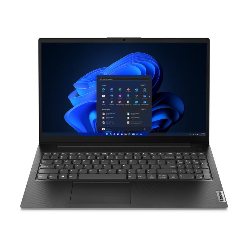 Lenovo V15 G4 AMN AMD Ryzen® 5 7520U Ordinateur portable 39,6 cm (15.6") Full HD 8 Go LPDDR5-SDRAM 256 Go SSD Wi-Fi 5 (802.11ac) Windows 11 Home Français Noir