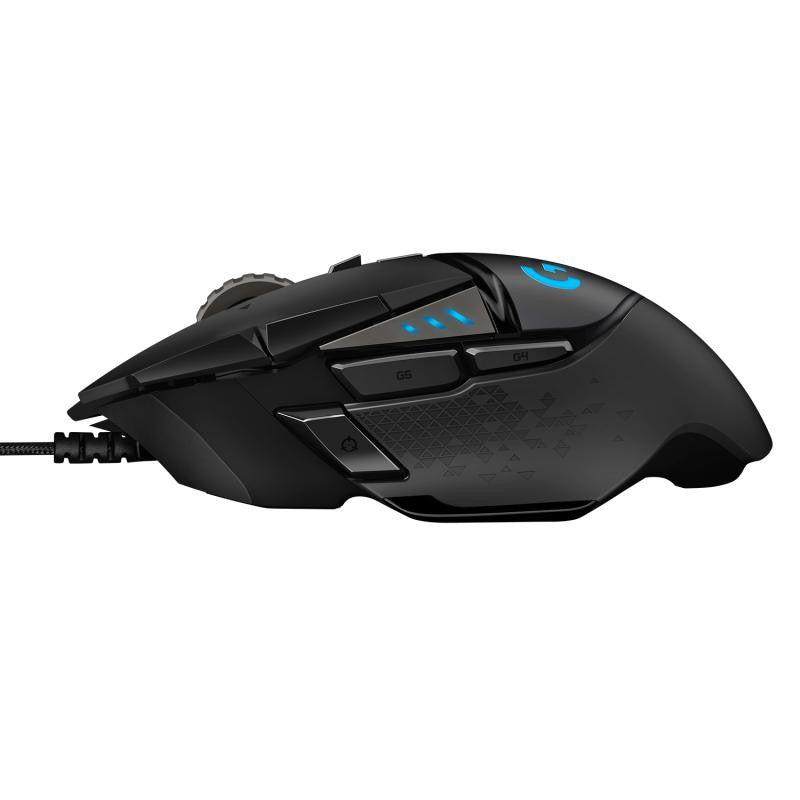 LOGITECH G502 (Hero) Gaming USB Noir - vue 3