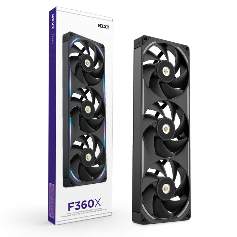 NZXT F360X Boitier PC Ventilateur 12 cm Noir 1 pièce(s)
