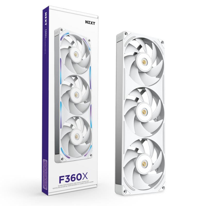 NZXT F360X Boitier PC Ventilateur 12 cm Blanc 1 pièce(s) - vue 2