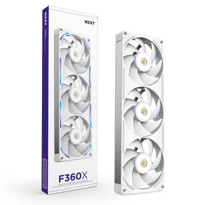 NZXT F360X Boitier PC Ventilateur 12 cm Blanc 1 pièce(s) - vue 2