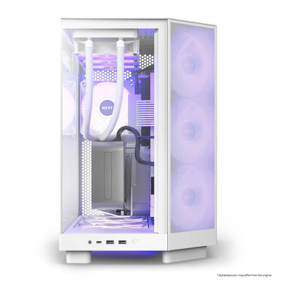 NZXT H6 Flow RGB Whiteo - vue 2