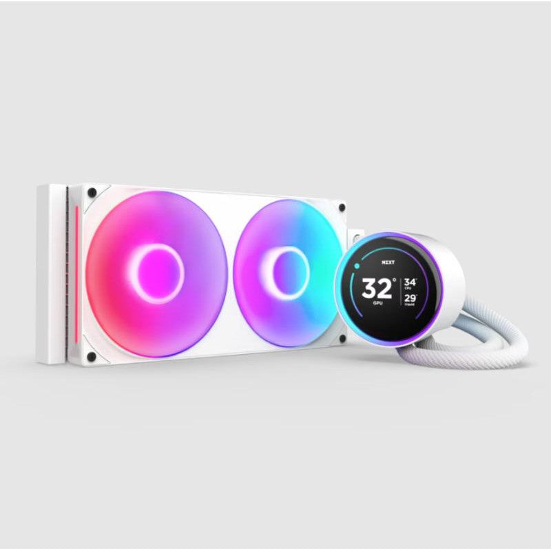 NZXT Kraken Elite 280 RGB Processeur Refroidisseur de liquide tout-en-un 14 cm Blanc 1 pièce(s)