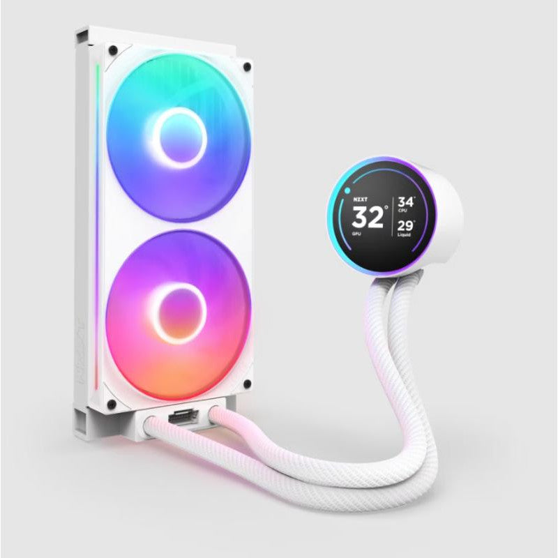 NZXT Kraken Elite 280 RGB Processeur Refroidisseur de liquide tout-en-un 14 cm Blanc 1 pièce(s) - vue 2