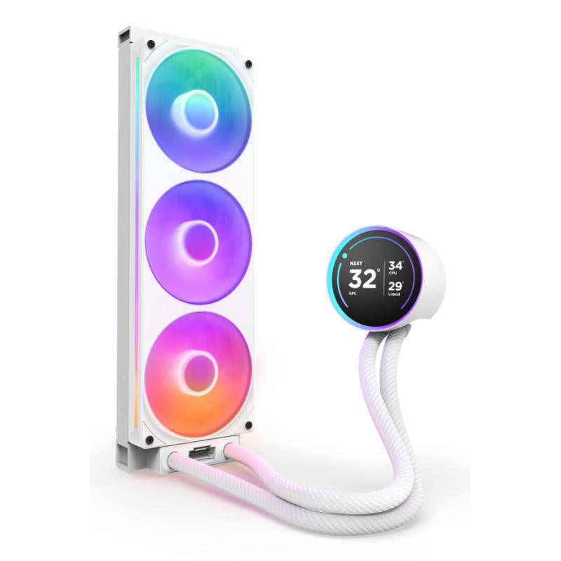 NZXT Kraken Elite 360 RGB Processeur Refroidisseur de liquide tout-en-un 12 cm Blanc 1 pièce(s) - vue 2