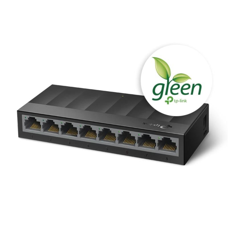 TP-LINK LS1008G - Switch de bureau 8 ports Gigabit - 10/100/1000 Mbps - vue 2