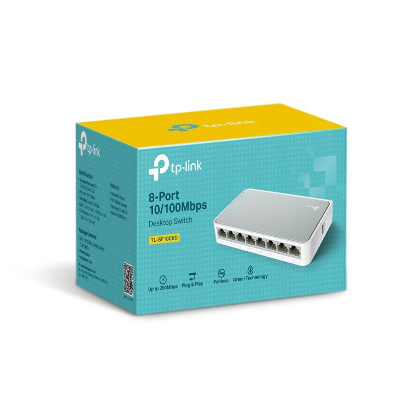 TP-Link TL-SF1008D  - Switch de bureau 8 ports 10/100 Mbps - vue 3