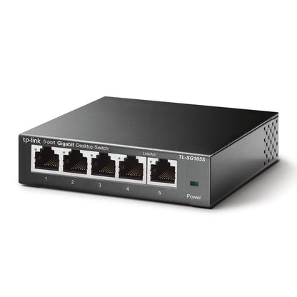 TP-Link TL-SG105S - Switch de bureau 5 ports Gigabit - Boîtier métal - vue 2